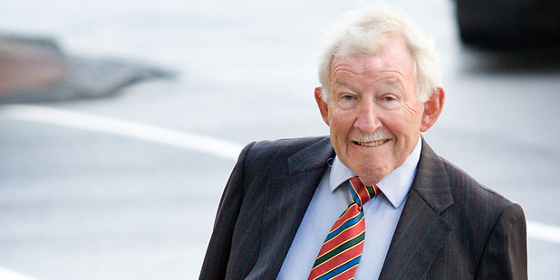 Sir Ron Brierley was up for re-election at today's GPG annual meeting. Photo / Greg Bowker
