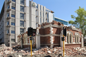 One of the earthquake damaged libraries in Christchurch. Photo / NZ Herald