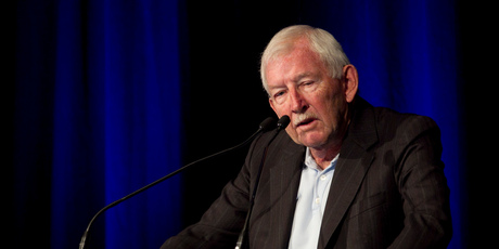 Sparks flew as Sir Ron Brierley was narrowly re-elected at GPG's annual meeting. Photo / Natalie Slade