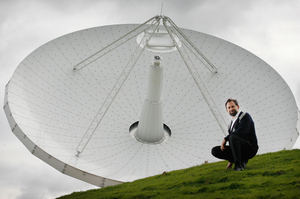 Professor Sergei Gulyaev has said the radio telescope array could give a "bird's-eye view" of the tectonic plates under New Zealand. Photo / Greg Bowker