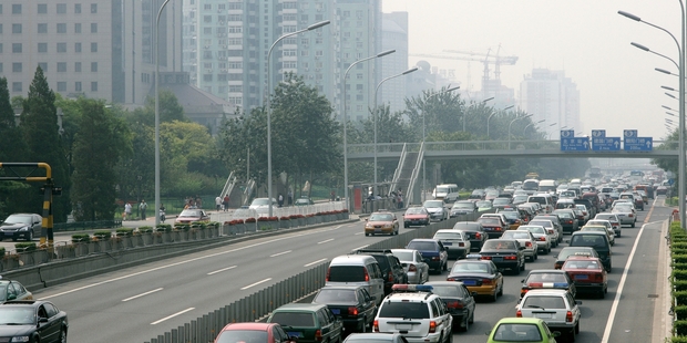 Beijing has plenty of cars on the streets - and on the floors of worries dealerships. Photo / File