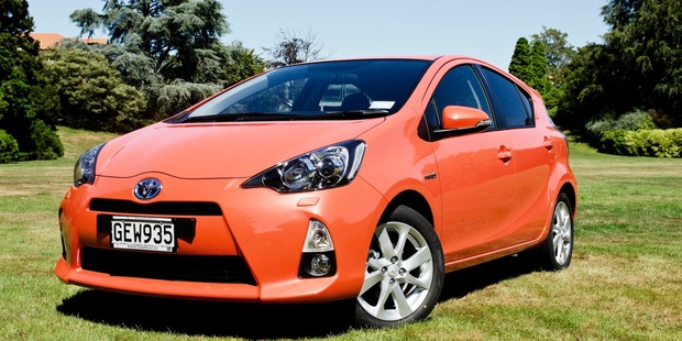 Toyota Prius C is one of a new crew of hybrid cars revving up in New Zealand. Photo / Supplied