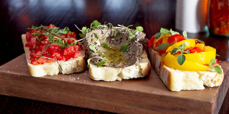 A bruschetta trio at Merchants of Venice, Auckland. Photo / Natalie Slade