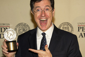 Stephen Colbert has been included on a list of 100 of the world's sexiest women. Photo / AP