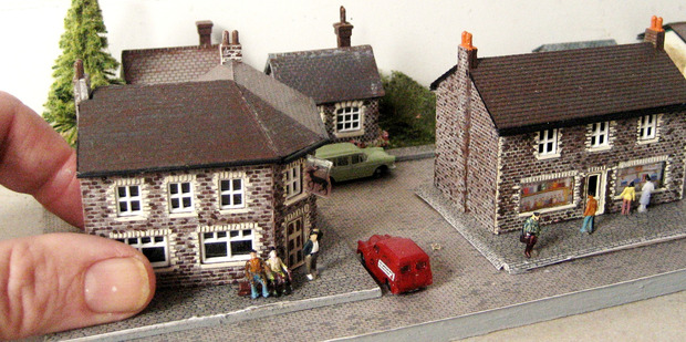 A hand-crafted miniature village. Photo / Supplied