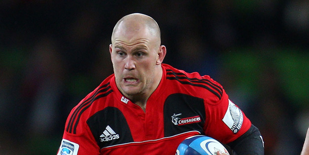 Ben Franks will start at tighthead prop for the Crusdares this weekend in place of brother Owen, who will be on the bench. Photo / Getty Images.