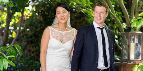 Priscilla Chan and Mark Zuckerberg. Photo / AP