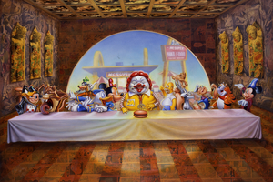 The Last Supper by American artist Ron English. Photo / Supplied