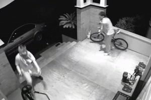 An attempted burglary at a property at Mangere. Photo / Supplied