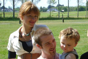 Natalie O'Brien says she's struggling without Jaime Gilbert (centre, with Levi). Photo / Supplied, Facebook
