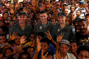 Australian forces have aided Papua New Guinea in the past, such as an assistance mission following flooding in 2007. Photo / Chris Moore