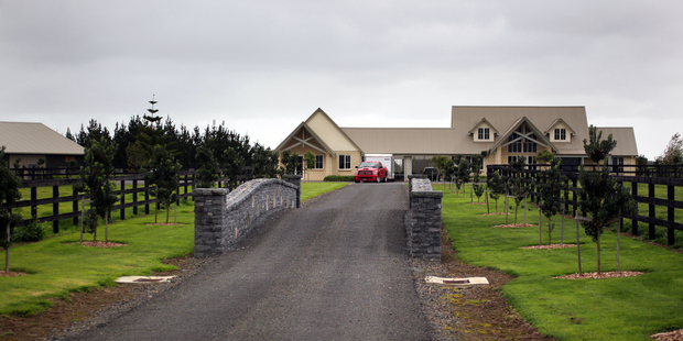 Trevor Cooper's pad seems more suited to horses than racing cars. Photo / Doug Sherring