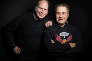 Neil Young with director Jonathan Demme. Photo / Supplied