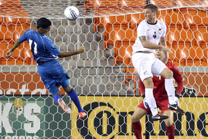 All White Ben Sigmund in action during last week's game against El Salvador. Photo / AP/Houston Chronicle, Nick de la Torre
