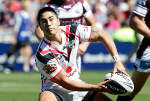 Shaun Johnson is happy enough with his own form and the way his partnership with James Maloney is developing. Photo / Richard Robinson