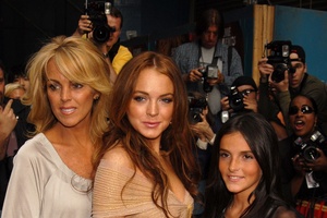 Dina Lohan, Lindsay Lohan and Ali Lohan. Photo / Supplied