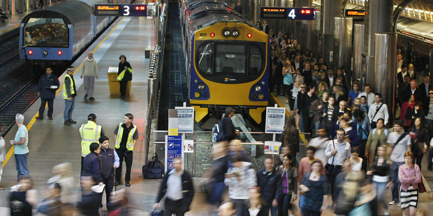 Westfield idea Plans to extend the rail network with a central-city loop may take it right under the Downtown shopping centre. Photo / Steven McNicholl