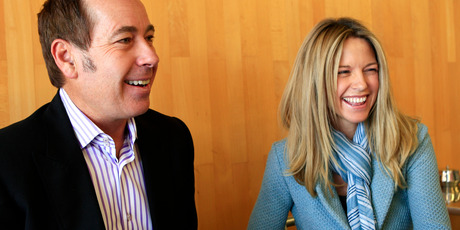 New Zealand SME Business Network founders Tenby Powell and Sharon Hunter. File photo / Martin Sykes.
