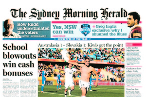Workers at papers including the Sydney Morning Herald will strike over plans to outsource editing to New Zealand. Photo / File