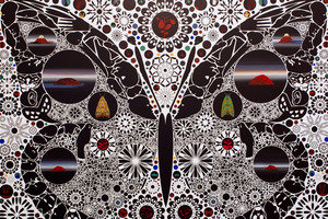 Maukatere by Chris Heaphy, showing at Gow Langsford Gallery. Photo / Natalie Slade
