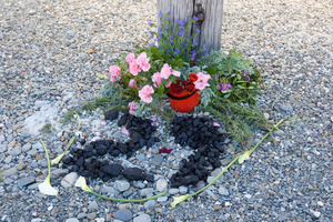 A memorial for the victims of the Pike River mine disaster. Photo / Mark Mitchell