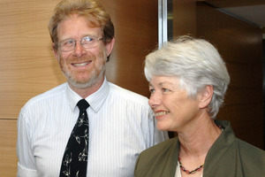 Green Party co-leaders Rod Donald and Jeanette Fitzsimons in 2005. Photo / File