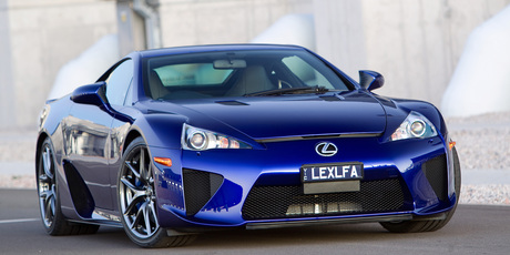 There are only 13 Lexus LFAs in Australia, with a price tag approaching the $1 million mark, but this exclusive car is in NZ this week. Photo / Supplied There are only 13 Lexus LFAs in Australia, with a price tag approaching the $1 million mark, but this exclusive car is in NZ this week. Photo / Supplied