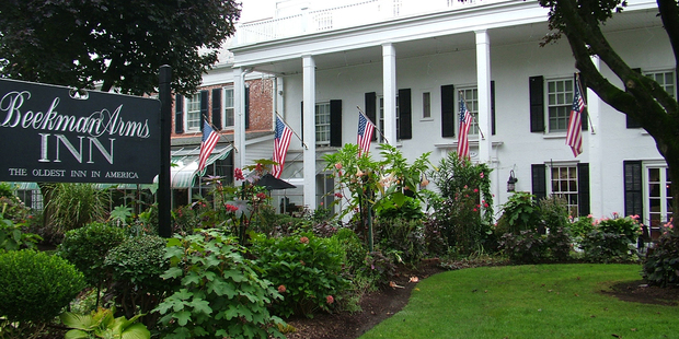 The Beekman Arms Inn at Rhinebeck in New York State is said to be the oldest continuously operating inn in America. Photo / AAP