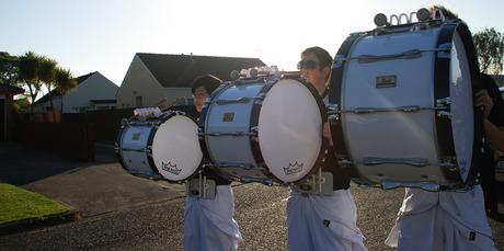 The Auckland Regional Drumline, home of NZ marching percussion, is currently recruiting. Photo / Supplied