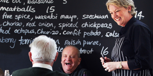 Jo Raj, co-owner of the Tasting Shed, exudes a genuine warmth that's infectious. Photo / Doug Sherring