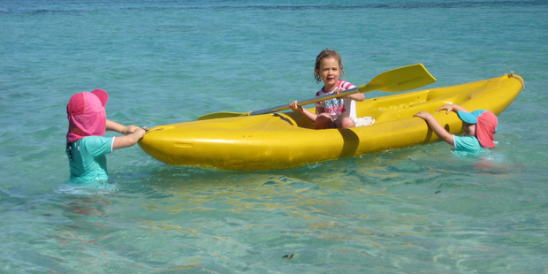 Sun, sand and crystal-clear water make for a great family holiday in Fiji. Photo / Libby Middlebrook