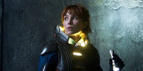 Noomi Rapace appears in a scene from Prometheus. Photo / Supplied