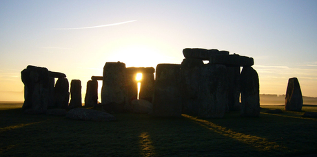 Dawn breaks over Stonehenge. Photo / Jim Eagles