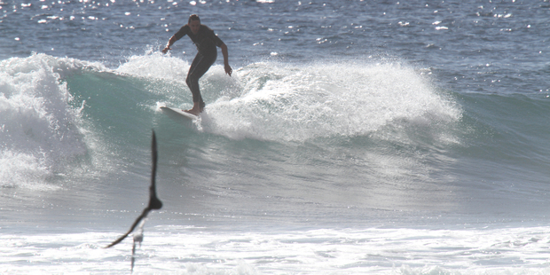 New Zealand had plenty of great winter surf spots. Photo / James Russell
