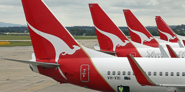 The airline last year grounded the entire Qantas fleet in a move which forced the Government to intervene in a long-running labour dispute. Photo / Getty Images