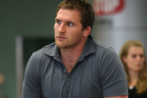 Kieran Read broke his nose in what he thinks was a head clash in the second half of the Crusaders' 51-18 demolition of their southern neighbours in Christchurch on Friday. Photo / Getty Images.