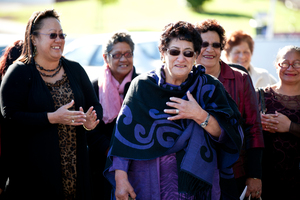 June Mariu (centre). Photo / Dean Purcell