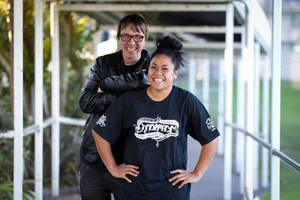 Ant Backhouse would not let Anna Moala stay at home doing nothing after Mt Albert Grammar shut her out of the subjects she wanted to take. Photo / Richard Robinson