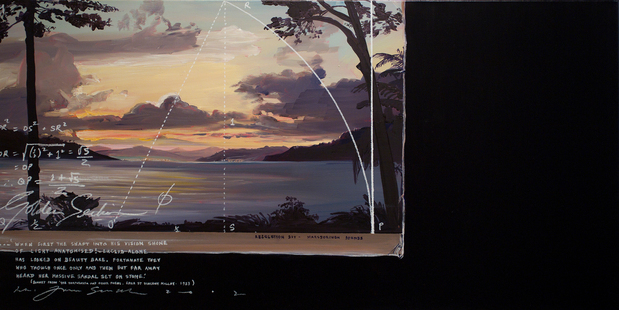 No. 12 Euclid Alone by Peter James Smith is on display at Orexart gallery in Auckland. Photo / Sarah Ivey