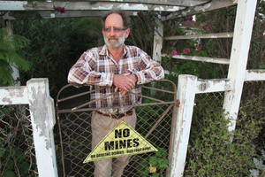 Glen Beutel has refused to move on from his home in the now-deserted township of Acland. Photo / Haw River Films