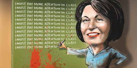 It was a bad week for Education Minister Hekia Parata. Illustration / Rod Emmerson