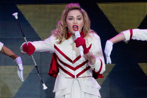 Critics censured Madonna's launch of her new world tour in Israel. Photo / AP