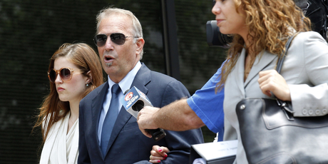 Stephen Baldwin and Kevin Costner (pictured) have been ordered to attend court in New Orleans every day for the duration of the trial. Photo / AP