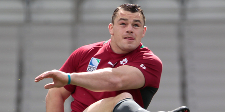 Ireland's Cian Healy has been working on his scrummaging skills. Photo / Richard Robinson.