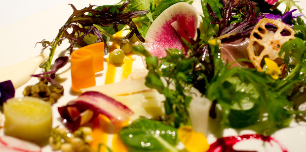 Kazuya's 30-vegetable selection. Photo / Steven McNicholl