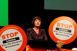 Teachers took Anne Tolley's success with national standards grudgingly on the chin. Photo / Christine Cornege