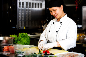 Chef and owner of Parkside Cafe, Billy Dang. Photo / Babiche Martens