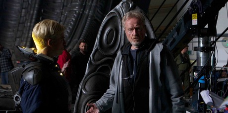 Ridley Scott on the set of Prometheus. Photo / AP