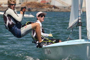Men's team Paul Snow-Hansen and Jason Saunders won both of their races for the second day running. Photo / Joel Ford.