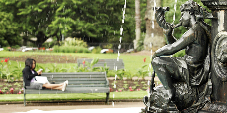 Enjoy the leafy splendour of Auckland's Albert Park on a sunny morning. Photo / Janna Dixon